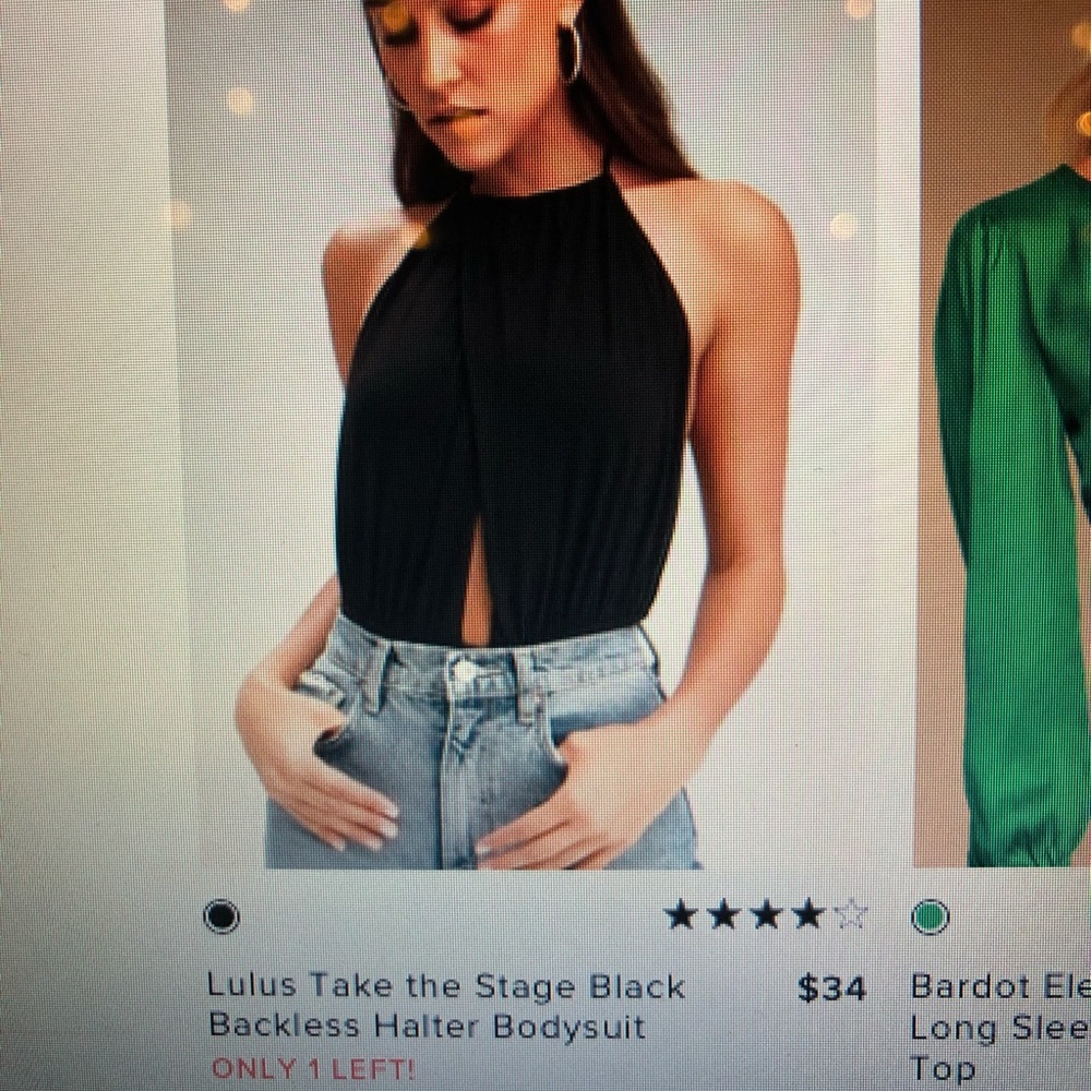 Lulus black bodysuit